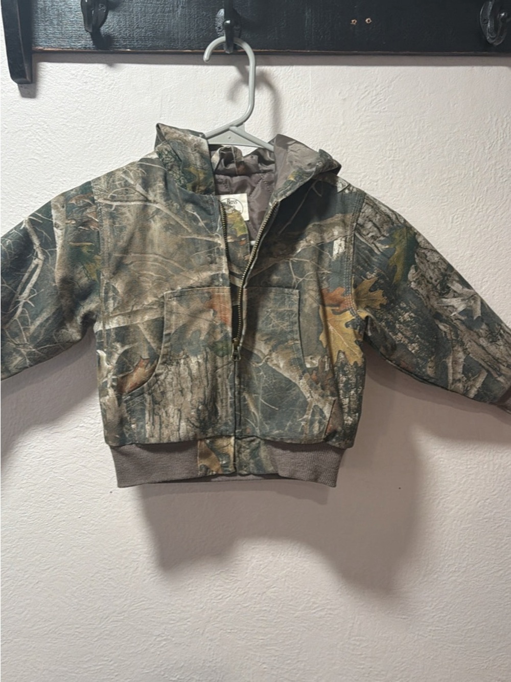 Bass Pro Shops Brown and Green Camo Toddler Hooded Jacket